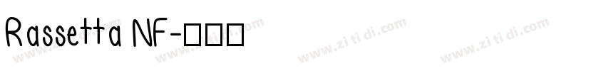 Rassetta NF字体转换